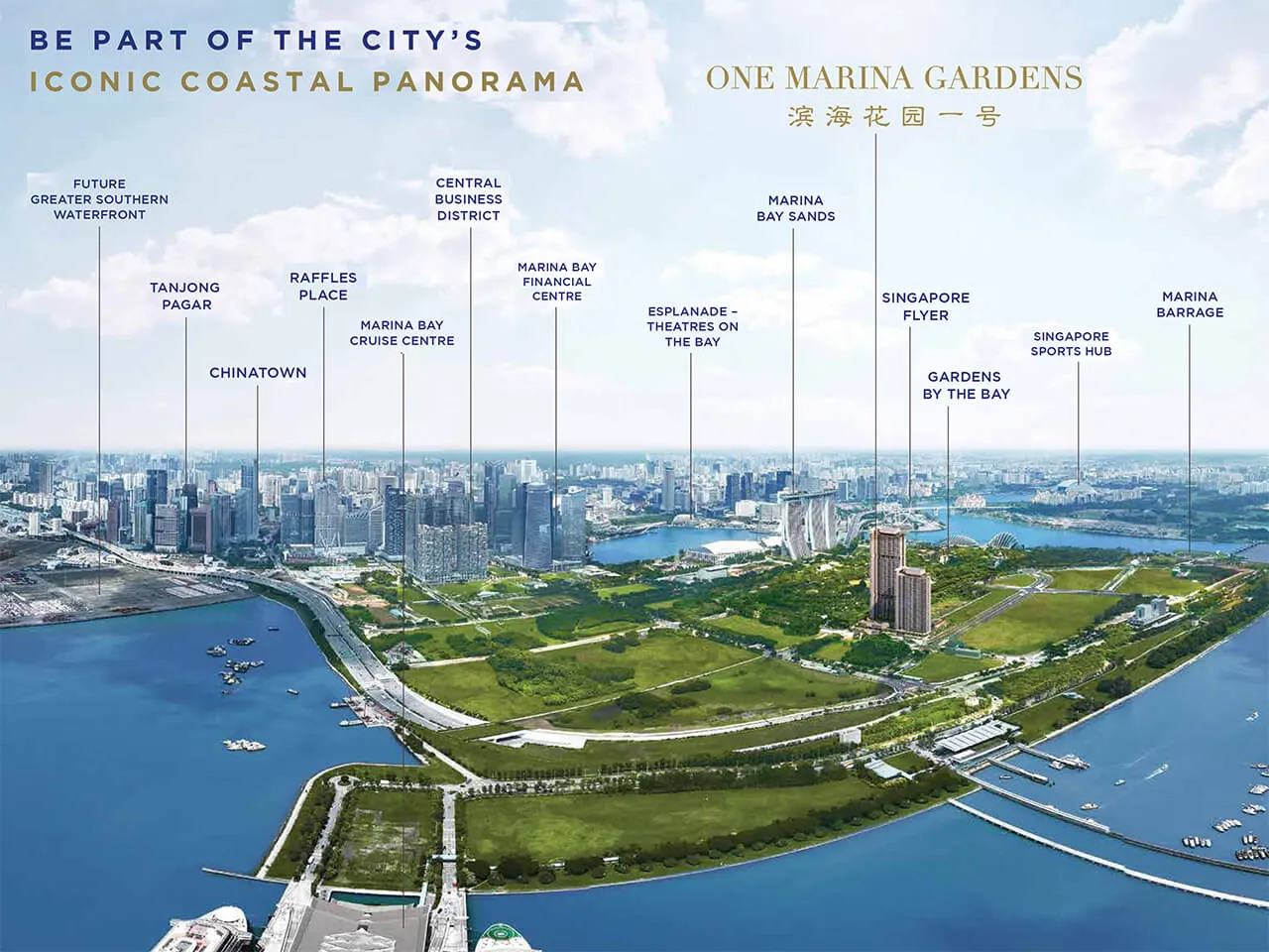 One Marina Gardens location map